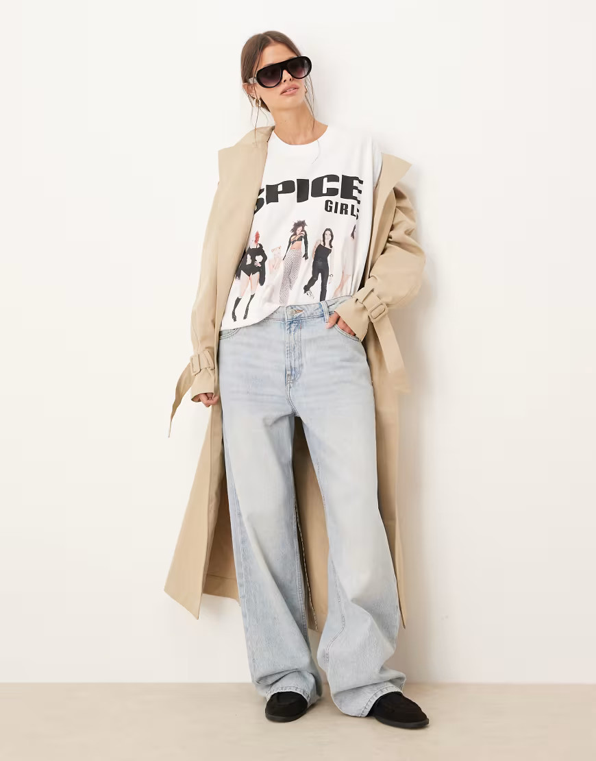 ASOS DESIGN oversized T-shirt with Spice Girls print in white | ASOS (Global)