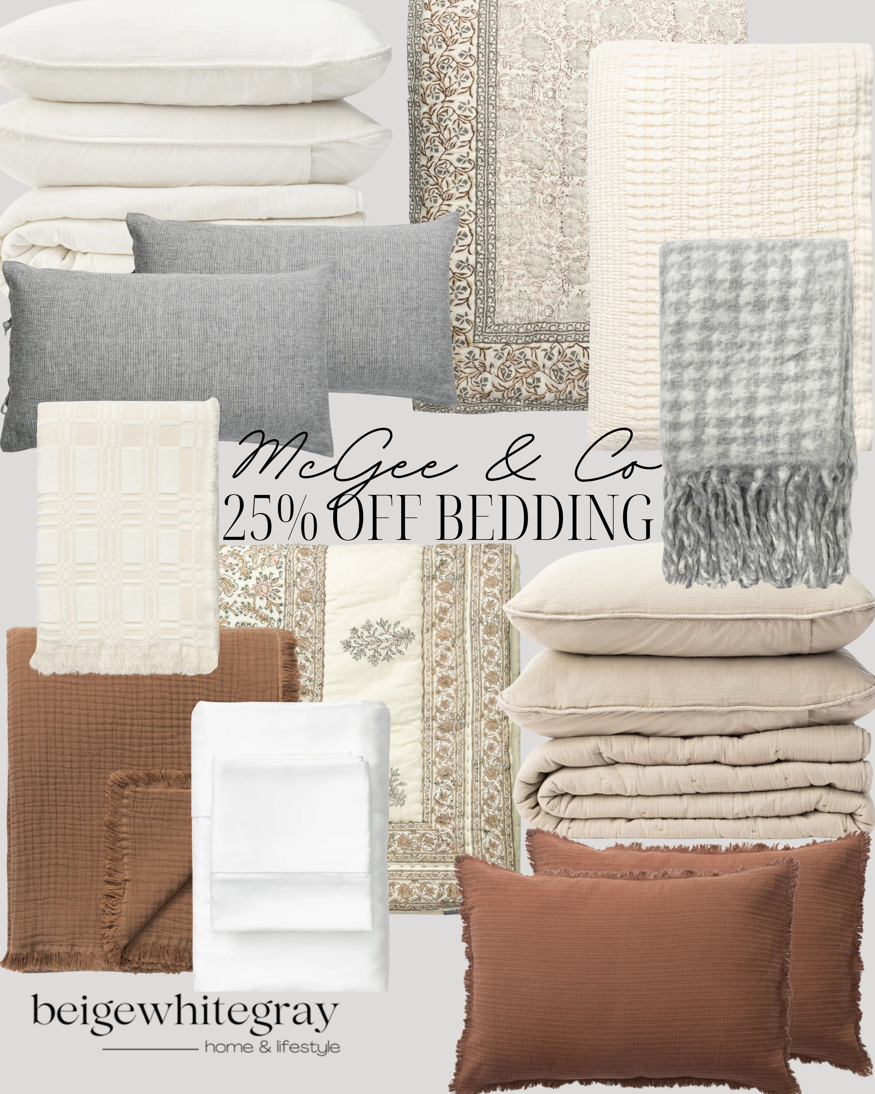 25% Off Bedding at McGee and Co!
McGee and Co Sale / Spring Bedding Sale / Lightweight Duvet Covers / Floral Print Bedding / Pastel Throw Pillows / Textured Quilts / Linen Sheet Sets / Neutral Bedding / Layering Bed Blankets / Microwaffle Blankets / Waffle Duvet Sets /  

 

#LTKHome #LTKSaleAlert #LTKStyleTip