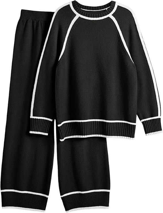 LILLUSORY 2 Piece Knit Lounge Set Womens Matching Sweater Sets | Amazon (US)