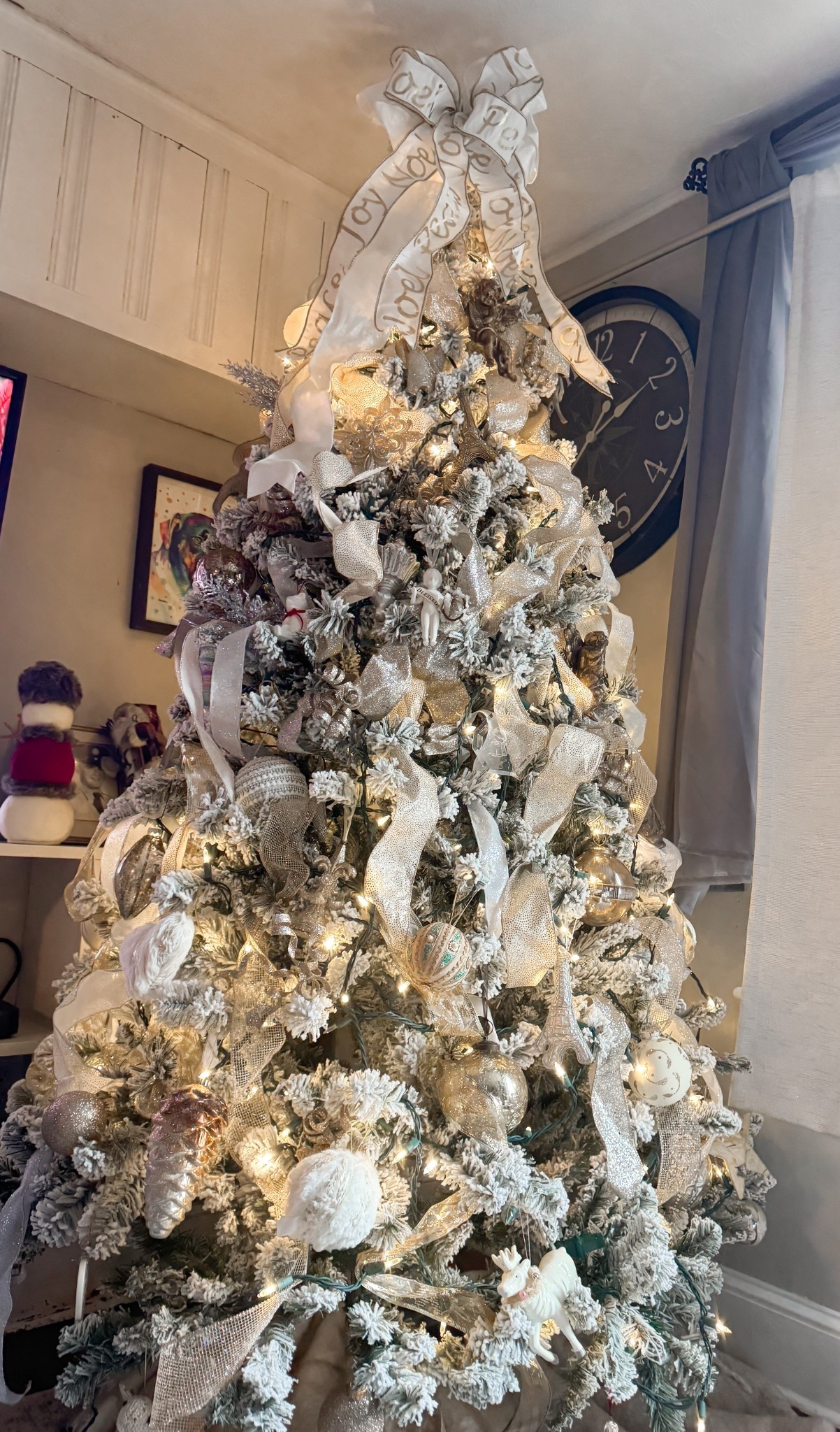 I'm sold, King of Christmas makes the most beautiful trees.
It was time to replace our living room tree. I had heard a lot of great things about King of Christmas, so I decided to get this flocked one. It's so stunning. It's sturdy and beautiful. The majority of these ornaments, I bought in Europe. However, I found some very similar ones!
Christmas, Christmas decorations, home, decor, tree skirt, faux fur.

#LTKSeasonal #LTKHome #LTKHoliday