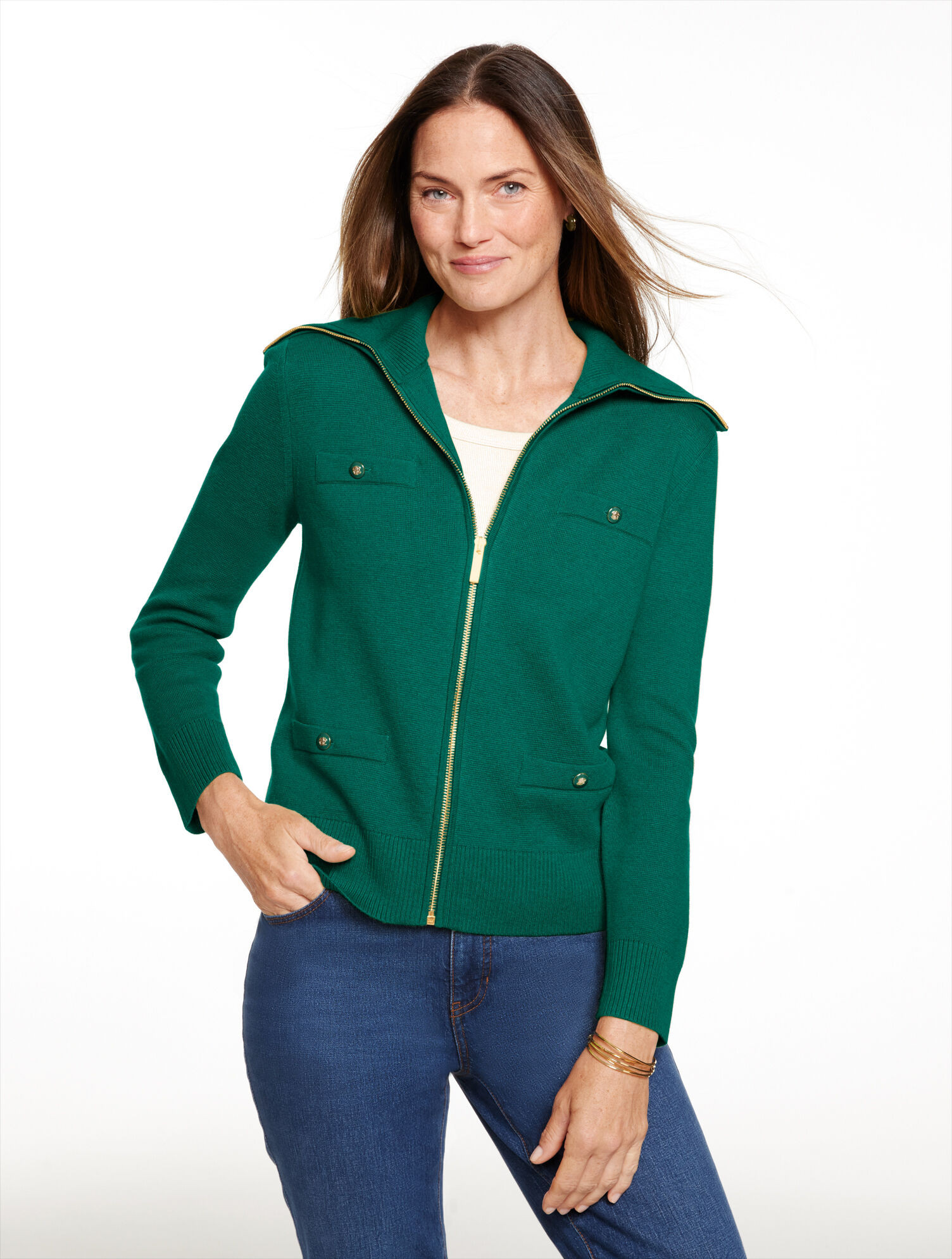 Full-Zip Cardigan | Talbots