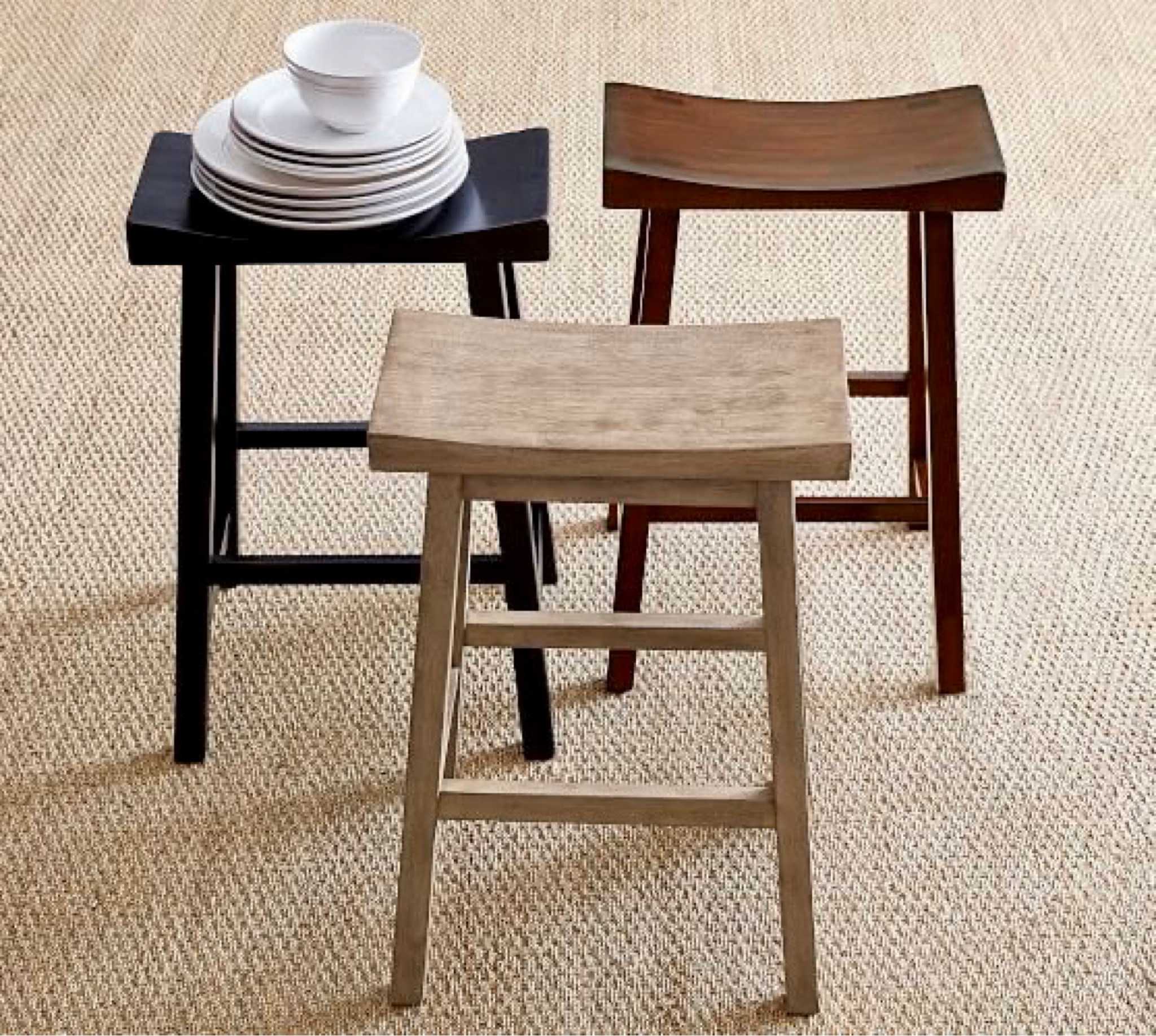 Seagrass bucket swivel counter stool hot sale