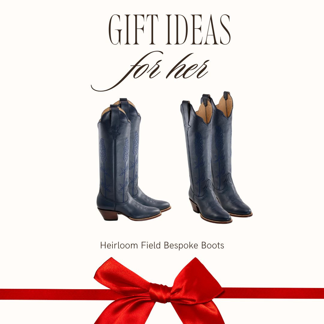 Complete your wardrobe with these handmade, luxury cowgirl boots! 🎄

Whether you're styling Christmas outfits or searching for the most comfortable luxury boots on the market, our 17" Buttery Soft Full-grain Calfskin Navy Blue Bluebonnet Boots are a must-have.✨

These are a luxury gift for her that will be treasured forever! Add them to your wishlist, and tell your friends who appreciate incredible boots!

luxury gifts for her / holiday outfits / cowgirl boots / christmas outfits / gift guide for her / gifts for her / white elephant gift / holiday party outfit / gift guide / luxury gift for her / boots / anniversary gift / Valentine's Day gift / graduation gift / designer / small batch / limited edition / wedding shoes 

 #LTKGiftGuide #LTKHoliday #LTKWedding