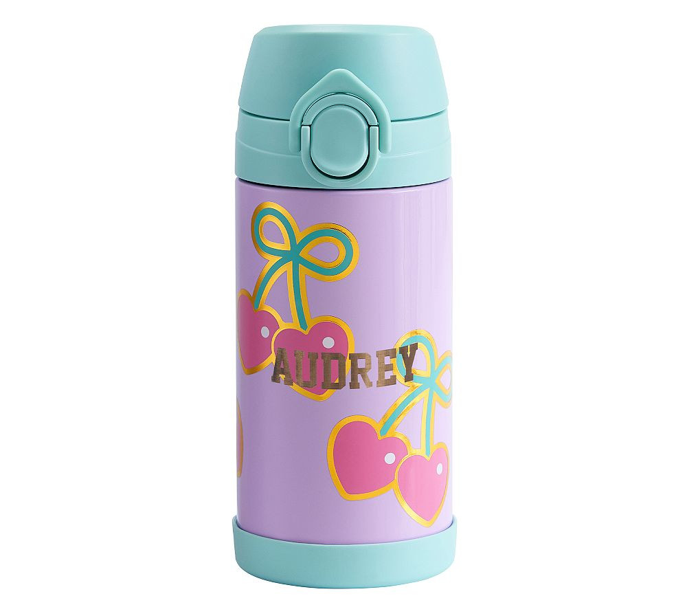 Stoney Clover Lane Lavender Cherry Bows Mackenzie Water Bottle | Pottery Barn Kids