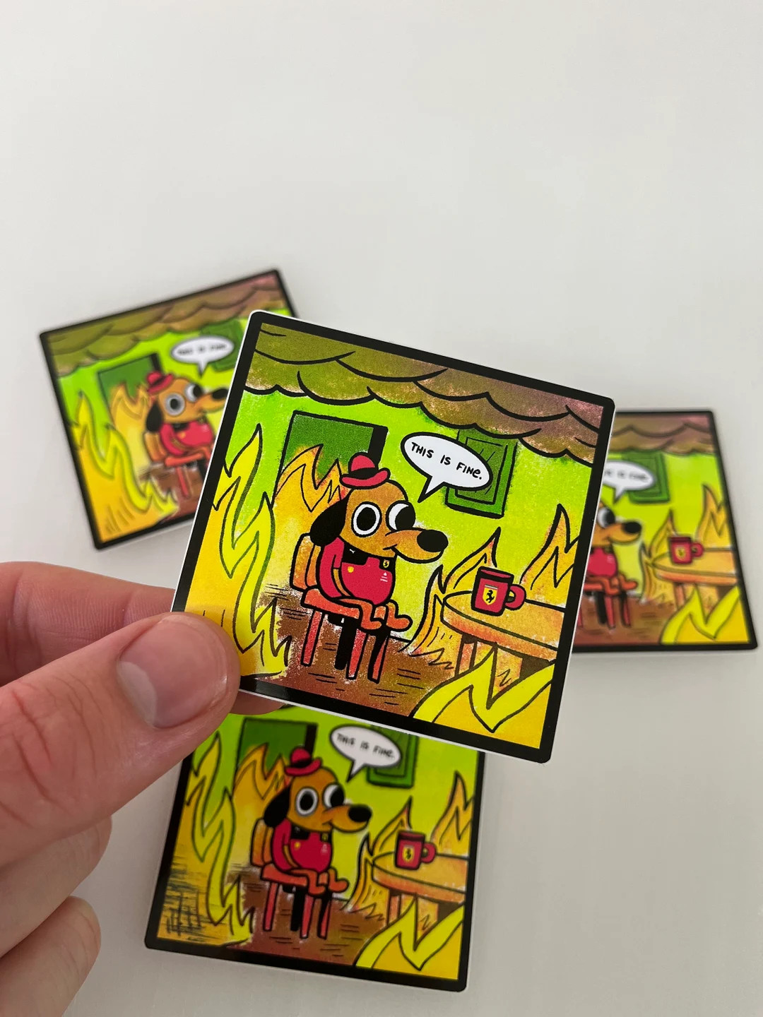 This is Fine. Funny Leclerc Sainz Sticker Formula One Motorsport - Etsy | Etsy (US)