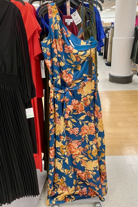 Seen at Marshall’s - this Nicole Miller floral dress would be amazing for a fall wedding guest. I found similar that you can buy online, see below.

#fallweddingguestdress #familyphotooutfit #outdoorwedding #bluedress #rehearsaldinnerdress

#LTKSeasonal #LTKstyletip #LTKwedding
