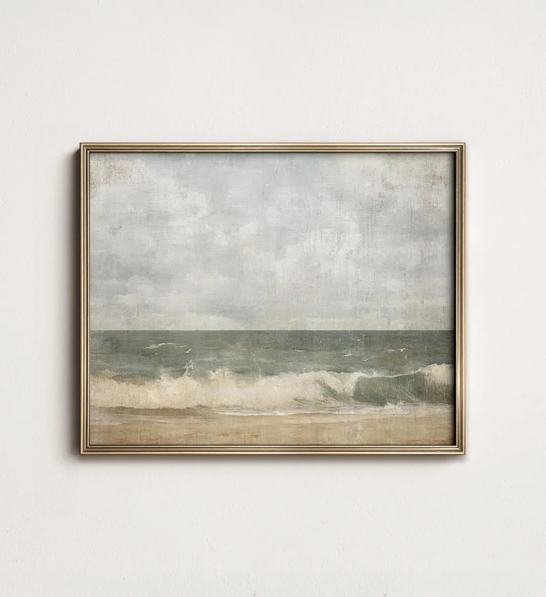 Vintage Ocean PRINTABLE Art, Coastal Wall Art Seascape Digital Download, Beach House Decor, Neutr... | Etsy (US)