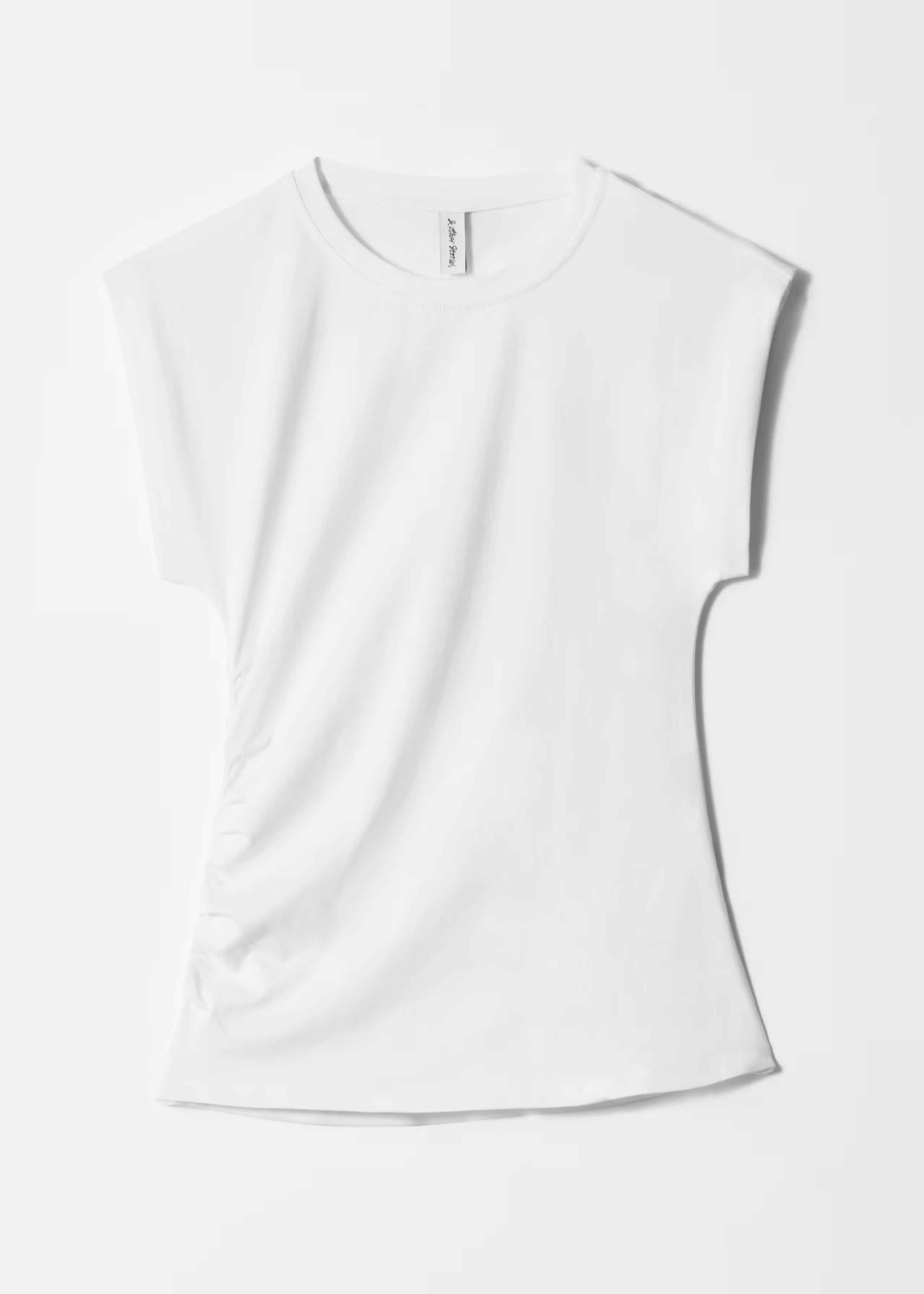 Ruched Jersey Tank Top - White - & Other Stories GB | & Other Stories UK