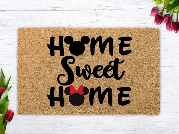Home Sweet Home Disney Door Mat Home Sweet Home Disney | Etsy | Etsy (US)