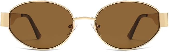 SOJOS Retro Oval Sunglasses for Women Trendy Classic Shades UV400 Protection SJ1256 | Amazon (US)