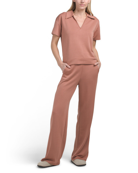 2pc Zephyra Short Sleeve Top And Pants Set | TJ Maxx