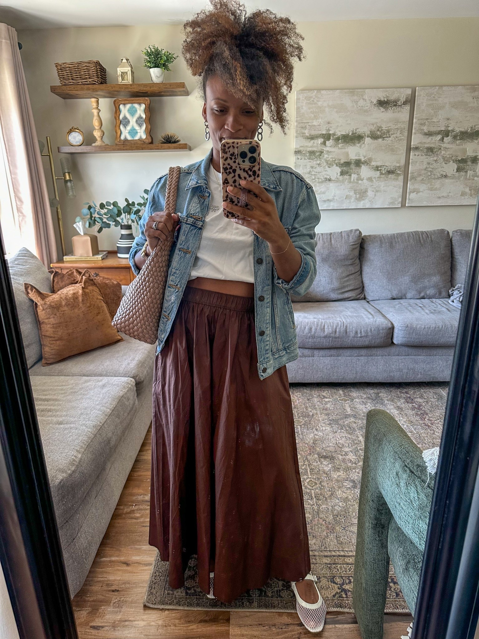 4.29.25 ootd with denim jacket