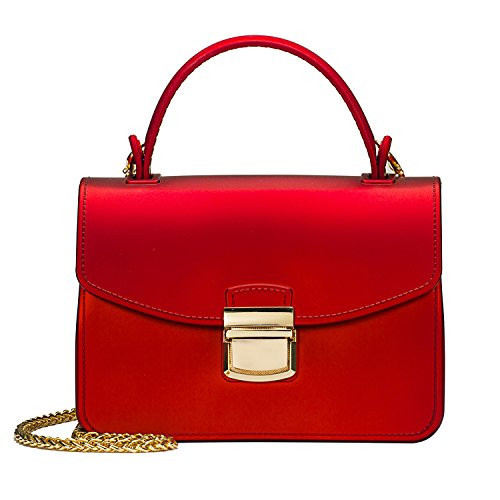Red Clutch Purses for Women Jelly Small Crossbody Bags Formal Evening Bags Top Handle Purses for Women Mini Tote Bag | Amazon (US)