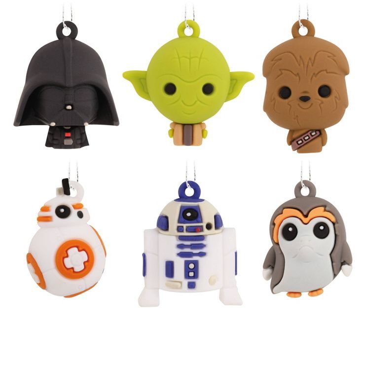 Hallmark Star Wars 6pc Mini Christmas Tree Ornament Set | Target