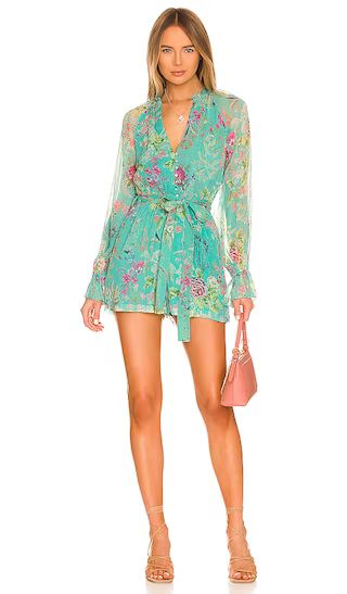 x REVOLVE Sage Romper in Blue | Revolve Clothing (Global)