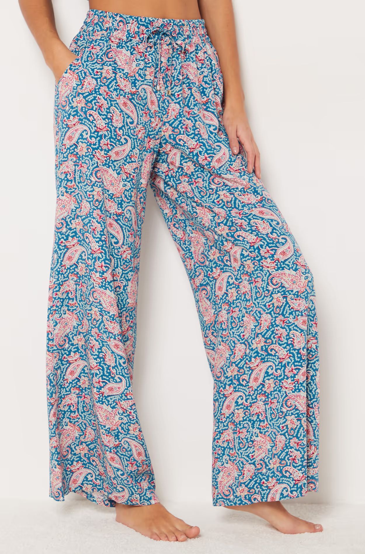 Pantalon de pyjama imprimé coupe large VISCOSE - ETAM | Etam FR