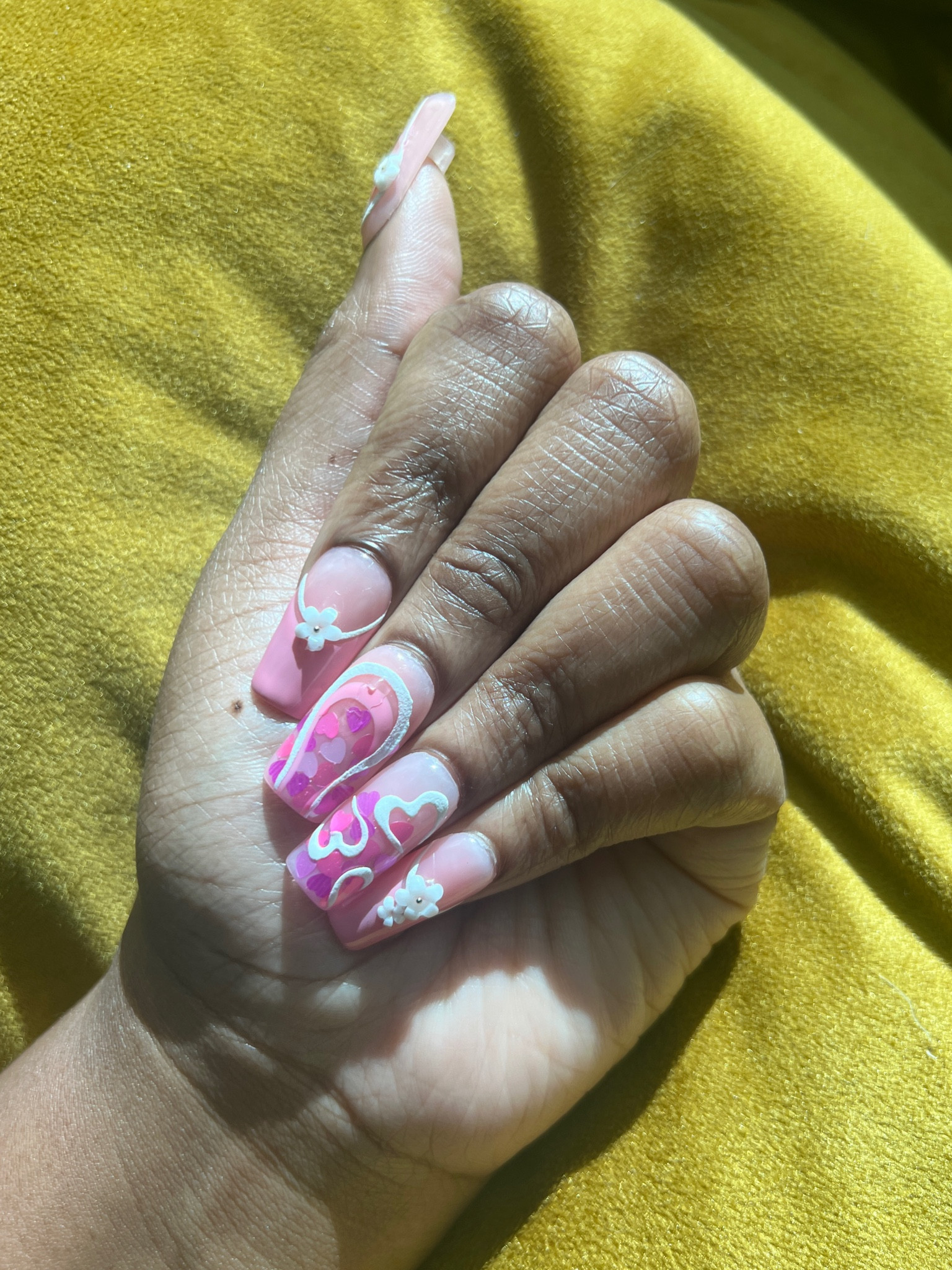 Pink square  shaped press on nails for summer or spring. Easy to apply!


#LTKFindsUnder50 #LTKBeauty #LTKSaleAlert