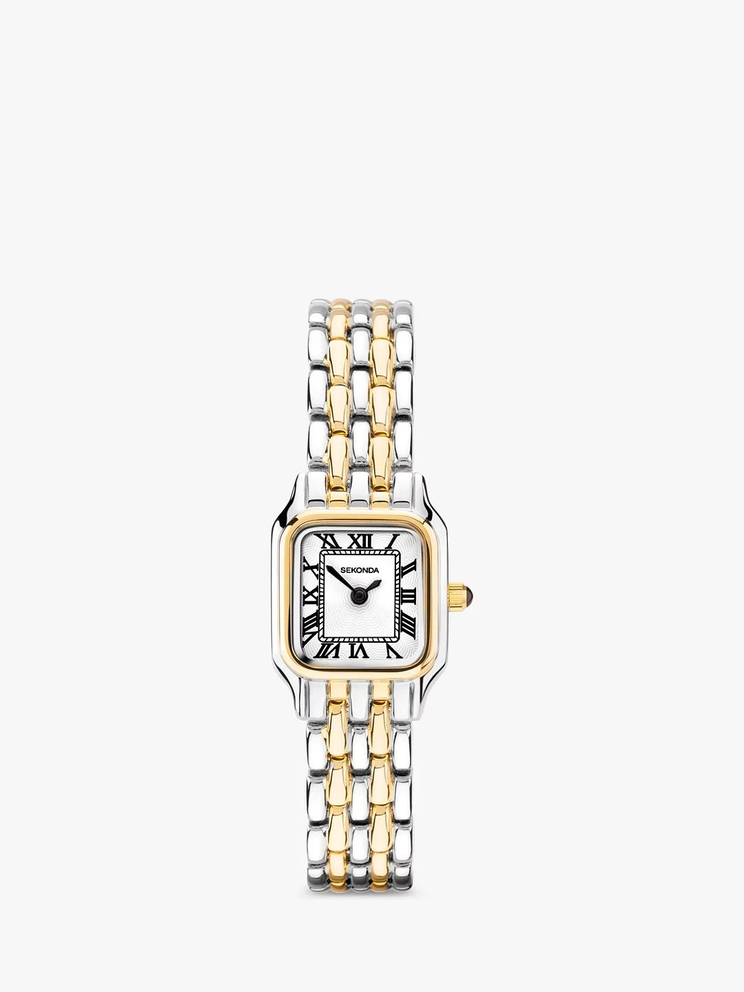 Sekonda Women's Octagonal Bracelet Strap Watch, Silver/Gold 40125.27 | John Lewis (UK)