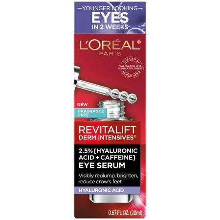 L'Oreal Paris Revitalift Caffeine Eye Serum, Replumps, 0.67 fl oz | Walmart (US)