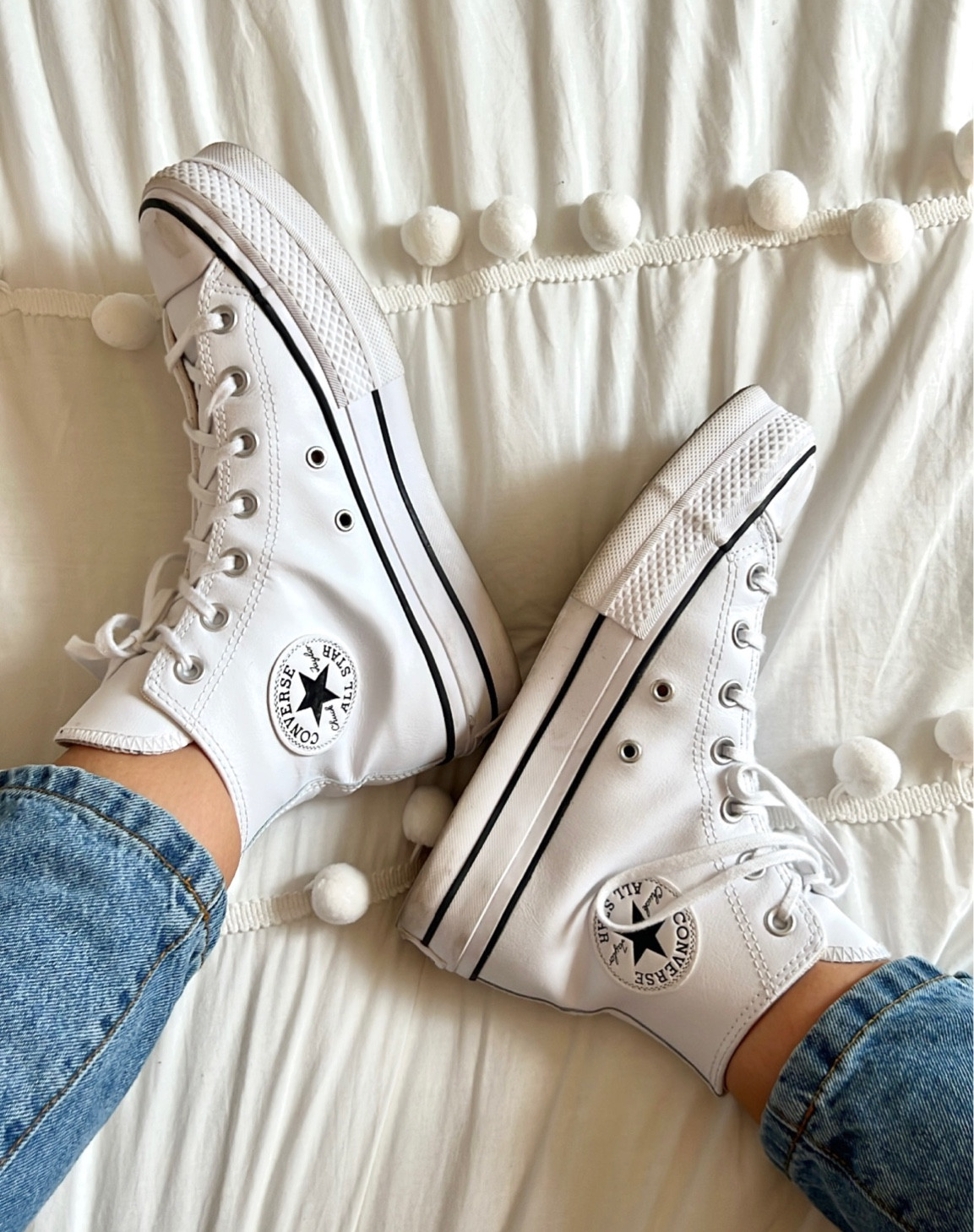 My go-to sneaker always🤍 I wear these 24/7 with every outfit!!! I got the leather style rather than canvas, to make it a little easier to clean them! 

#LTKshoecrush #LTKstyletip #LTKSeasonal