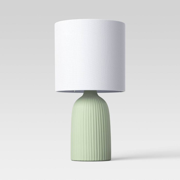 Fluted Ceramic Mini Table Lamp - Threshold™ | Target