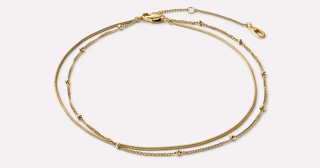 Gold Anklet - Hallie Anklet | Ana Luisa