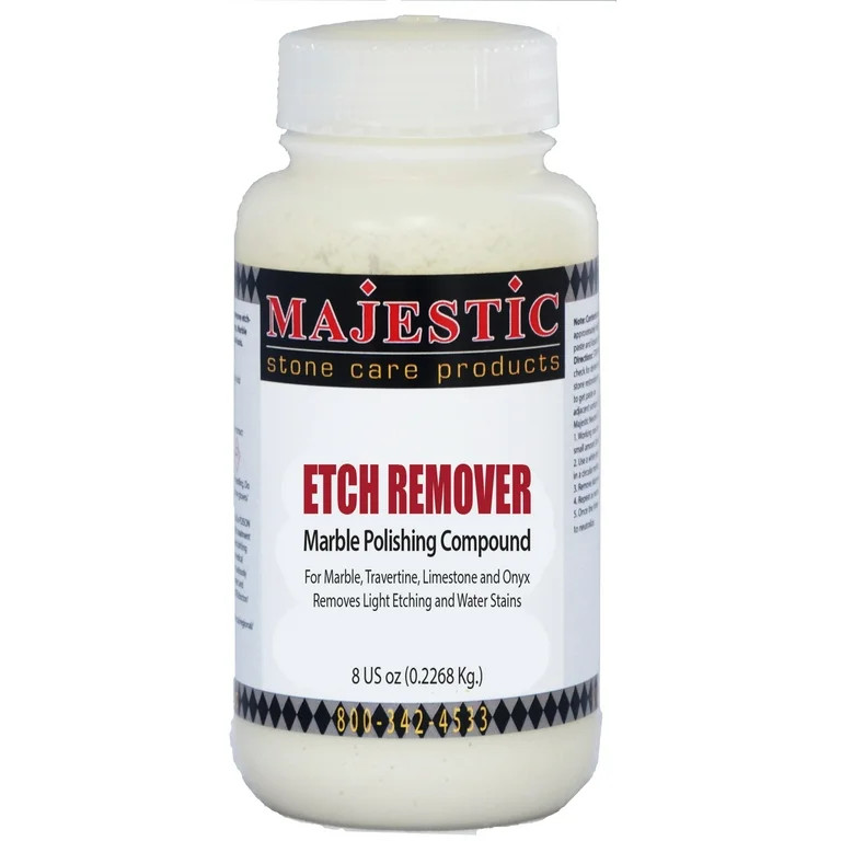 Majestic Etch Remover Marble Polishing Compound 8 oz. MAJR05017 - Walmart.com | Walmart (US)