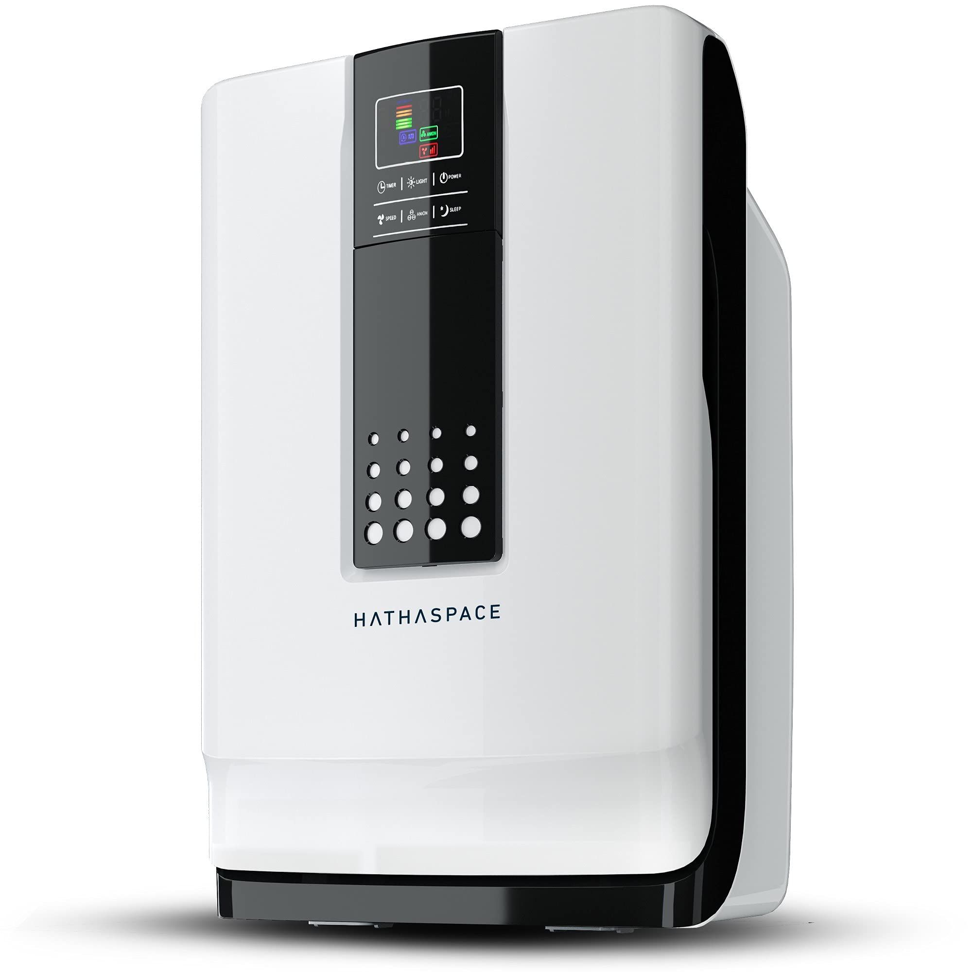 HATHASPACE Smart Air Purifier for Home, Bedroom, with True HEPA Air Filter for Allergens, Pets, Smok | Amazon (US)