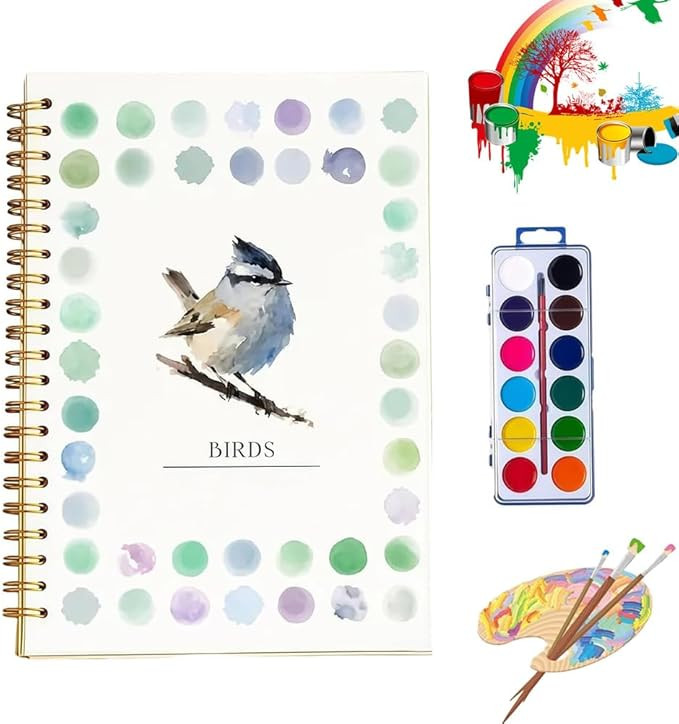 Clhjinruoliu Water Color Workbook,Animals Flowers Ocean Water Coloring Book, Nature Scenes Paint ... | Amazon (US)