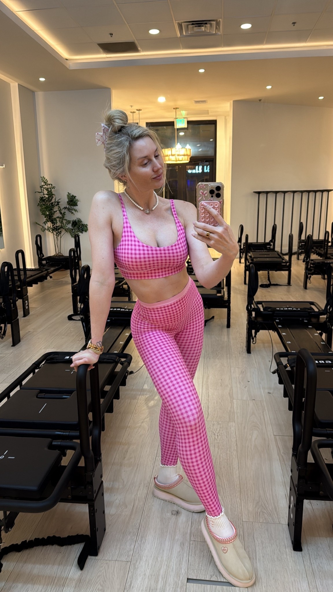 Springtime feels💗

Cutie gingham set of the day. Wearing S both top and leggings  

#LTKfitnessgoals #LTKootd #LTKActive