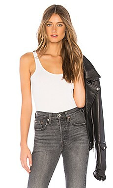 James Perse The Daily Racer Tank in White from Revolve.com | Revolve Clothing (Global)
