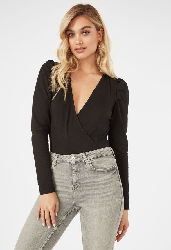 Puff Sleeve Bodysuit | JustFab