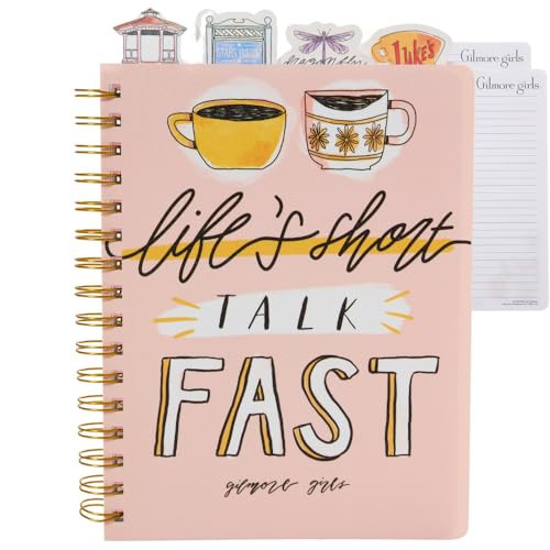 Gilmore Girls Tab Journal Notebook for Girls, Teens & Fans, Spiral Bound, 96 Lined Pages, 8 x 7 inches | Amazon (US)