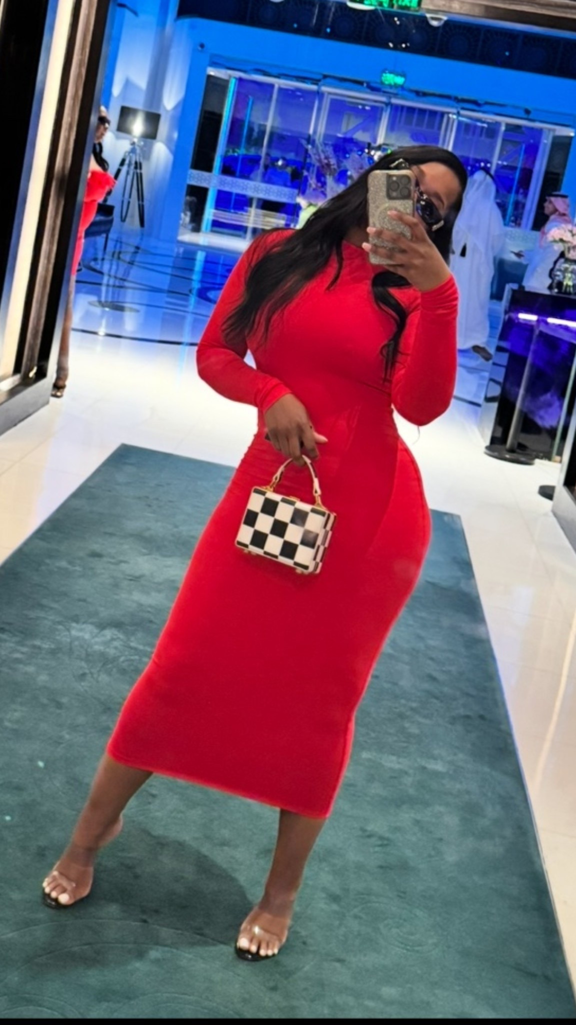 This statement dress is giving Date Night or Girls Night out! 😍 I’m wearing a size S, and it has good amount of stretch. 

#outfitinspo #styleinspo #ltkstyle

#LTKootd