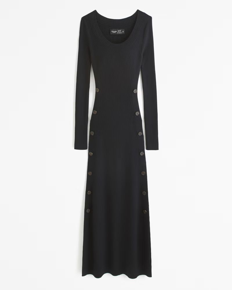 Long-Sleeve Maxi Sweater Dress | Abercrombie & Fitch (US)