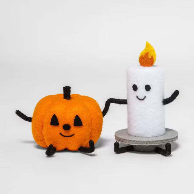 Jack-O'-Lantern and Candle Halloween Decorative Figurine - Hyde & EEK! Boutique™ | Target