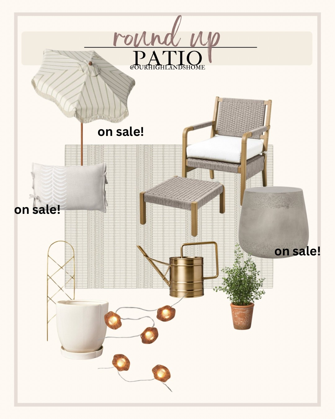 patio styling. some of these items are on sale right now 🙌🏻

#LTKHome #LTKSeasonal #LTKSummerEdit