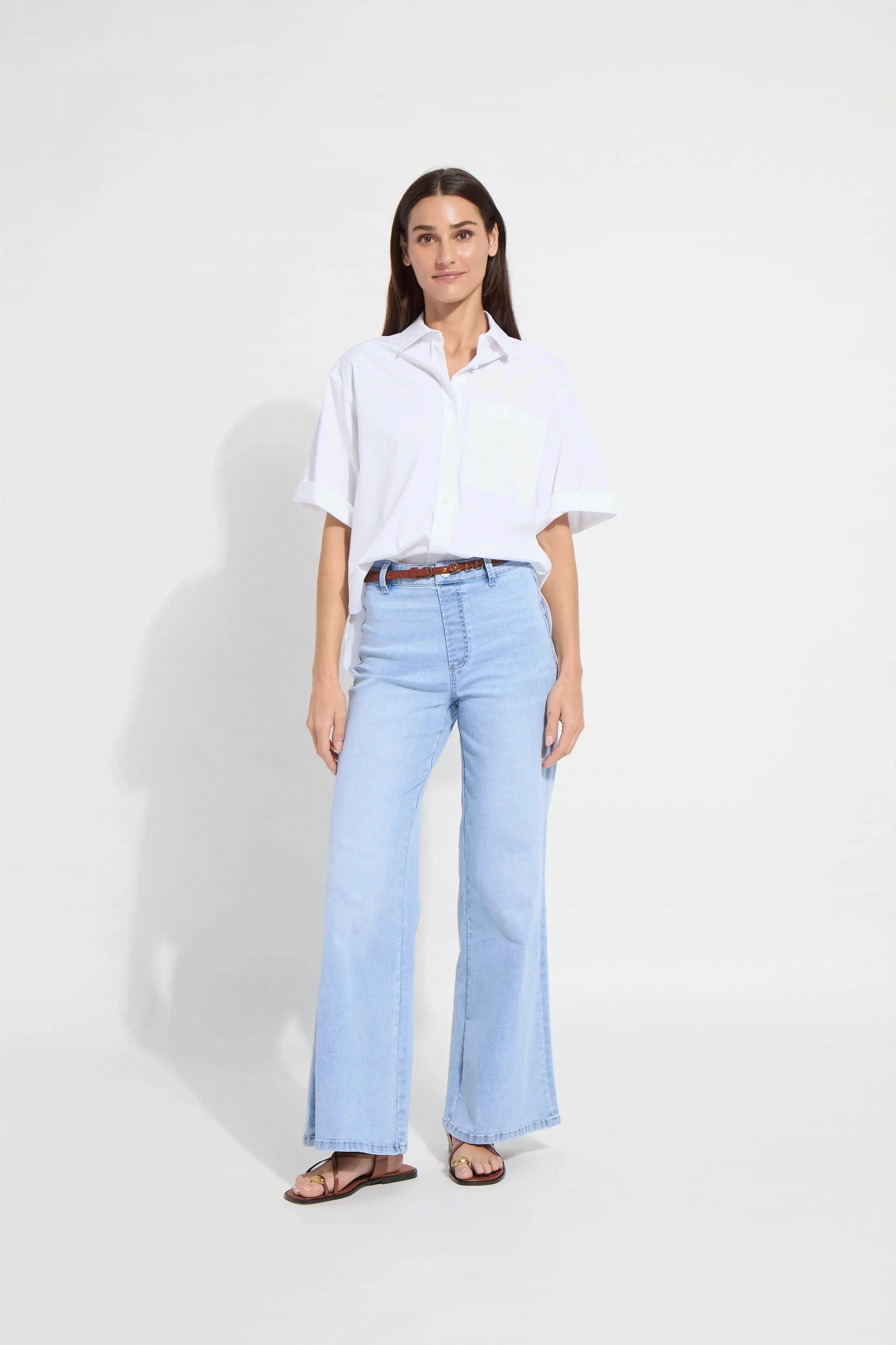 Iris Wide Leg Everyday Denim (30.5" Inseam) | Lysse NY