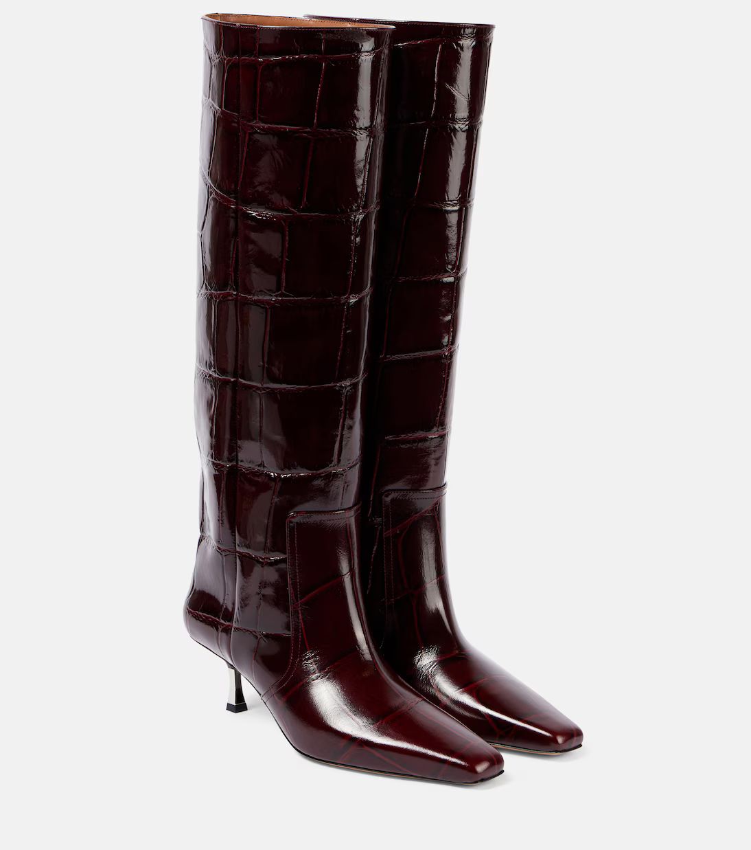 Bettina 55 patent leather knee-high boots | Mytheresa (US/CA)