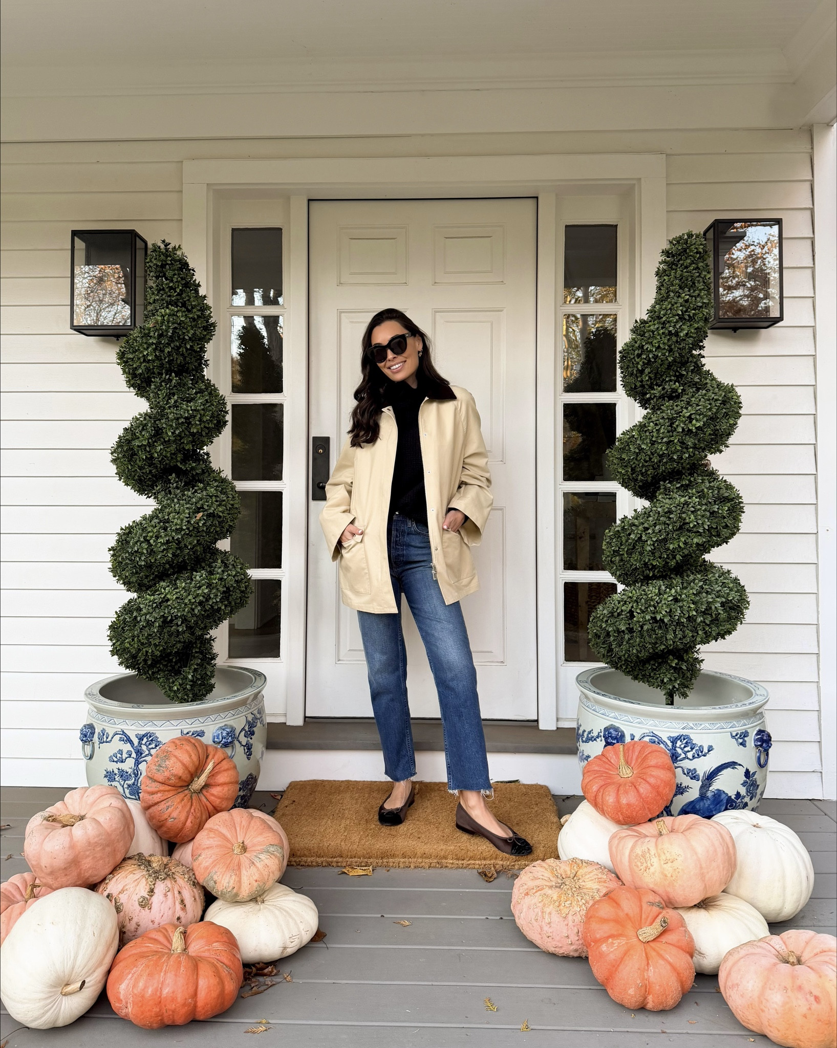 Fall outfits, Connecticut, Kat Jamieson style. 

Wearing a size 34 in the jacket - it runs big so I had the end of the sleeves shortened. 

Ballet flats are Chanel, brown leather boots are Stuart Weitzman (sold out Yuliana style) similar below!

#LTKHoliday #LTKSeasonal #LTKShoeCrush