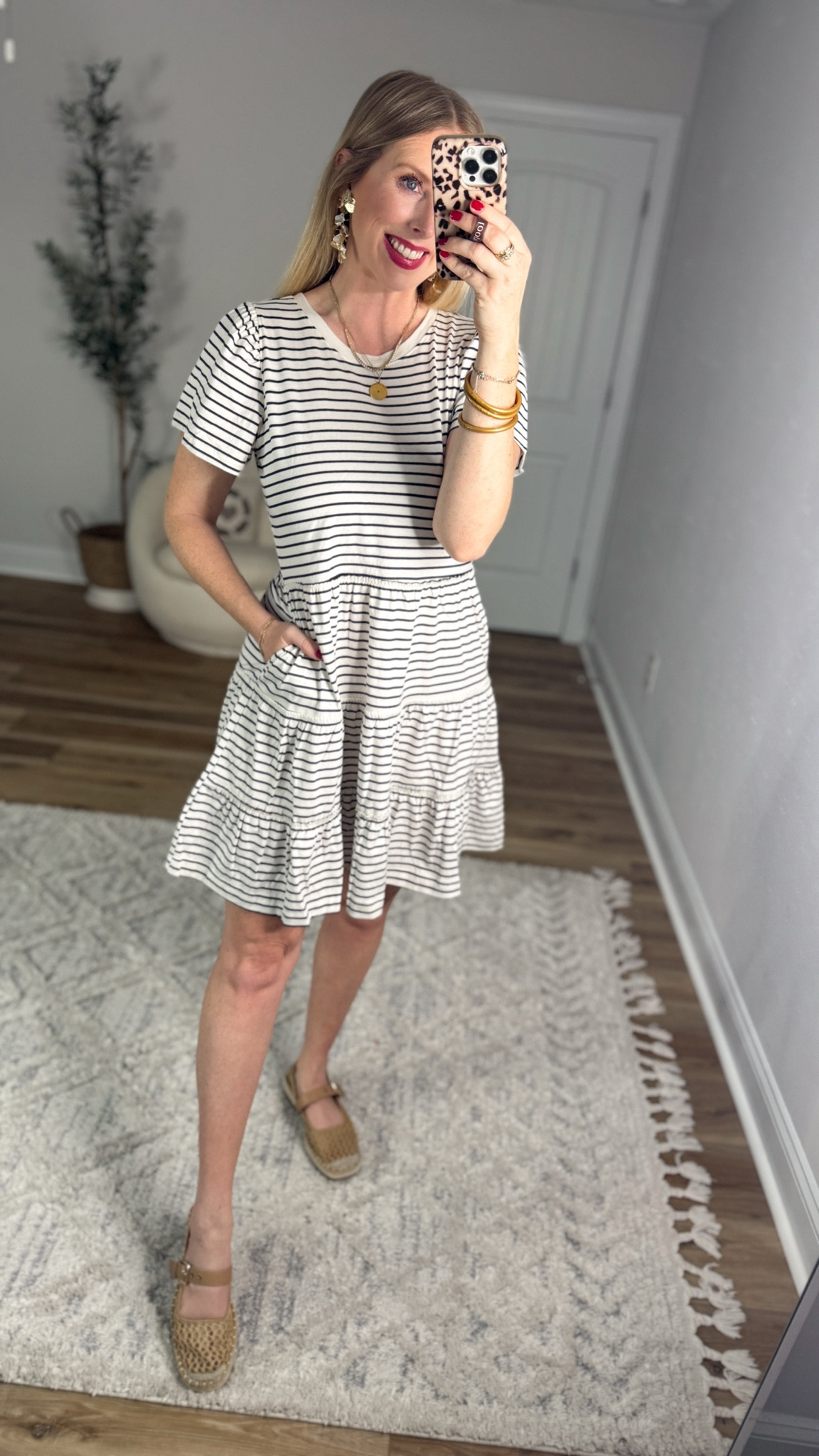 Weekend Walmart Wins try on
Striped tiered tshirt dress- small 

#LTKWorkwear #LTKootd