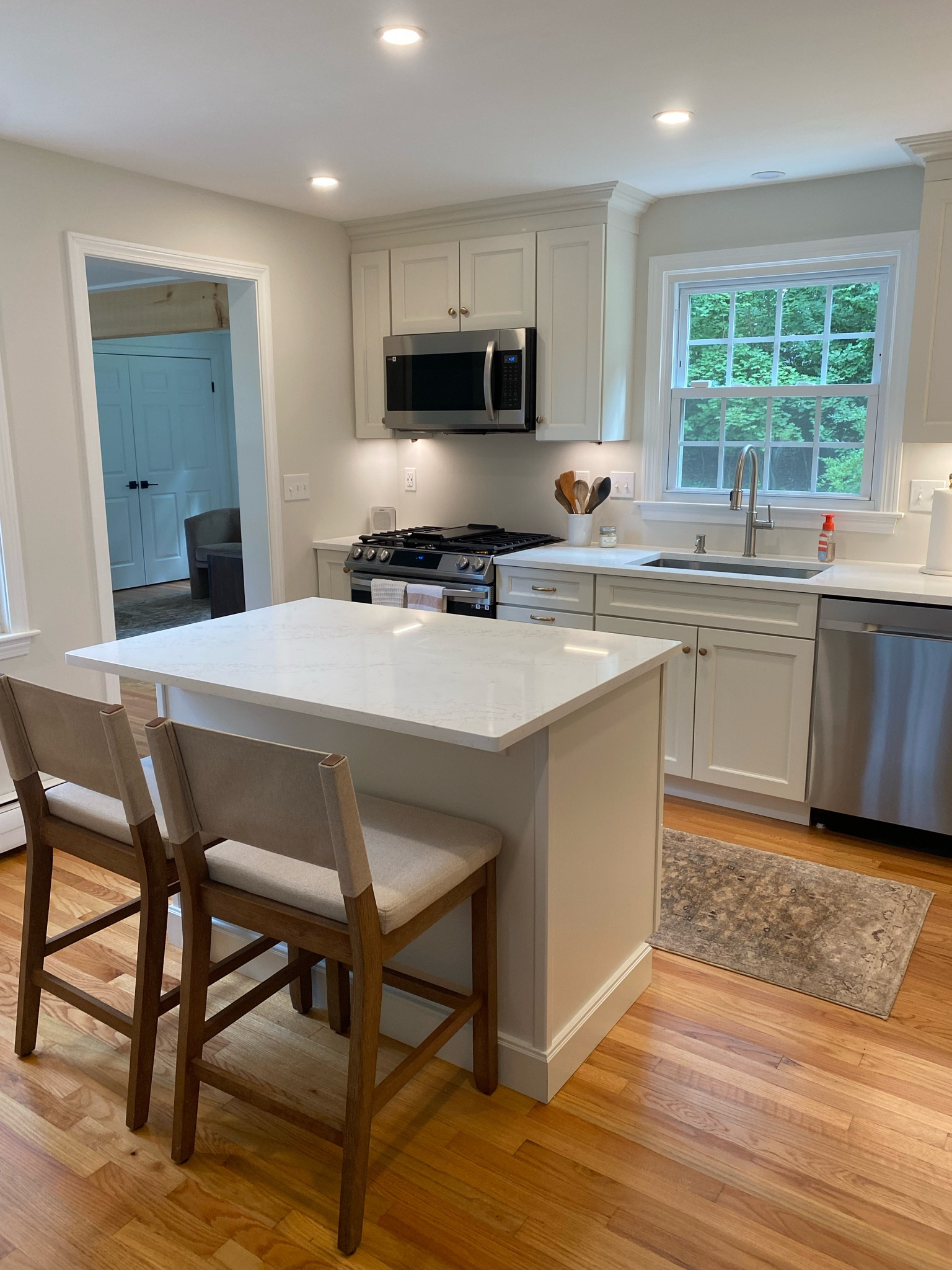 Completely renovated mixed metals and white kitchen. Lots of wood and green accents to keep the kitchen cozy and neutral!

#LTKstyletip #LTKfindsunder100 #LTKhome
