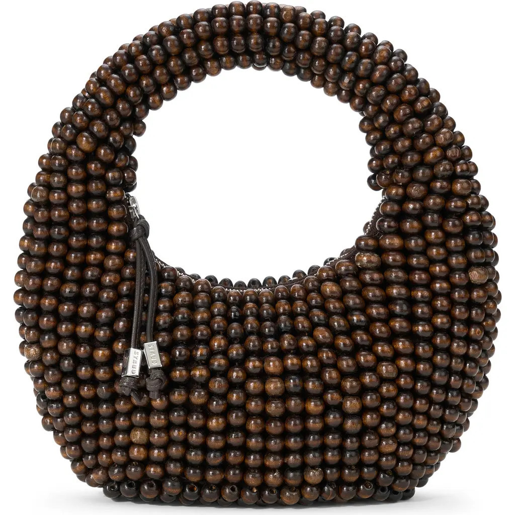 STAUD Reef Beaded Bag in Dark Brown at Nordstrom | Nordstrom