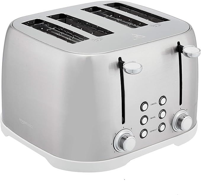 Amazon Basics 4-Slot Toaster, Brushed Silver | Amazon (US)