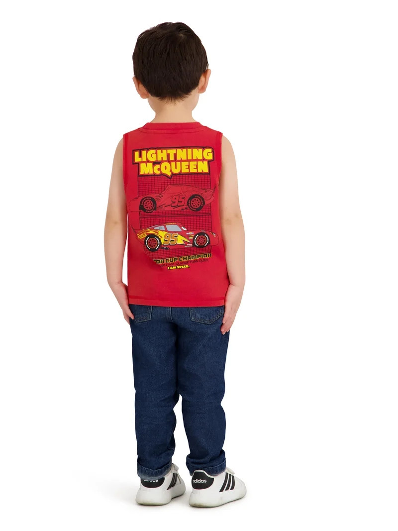 Cars Toddler Boy Sleeveless Muscle Tank, Sizes 12M-5T | Walmart (US)