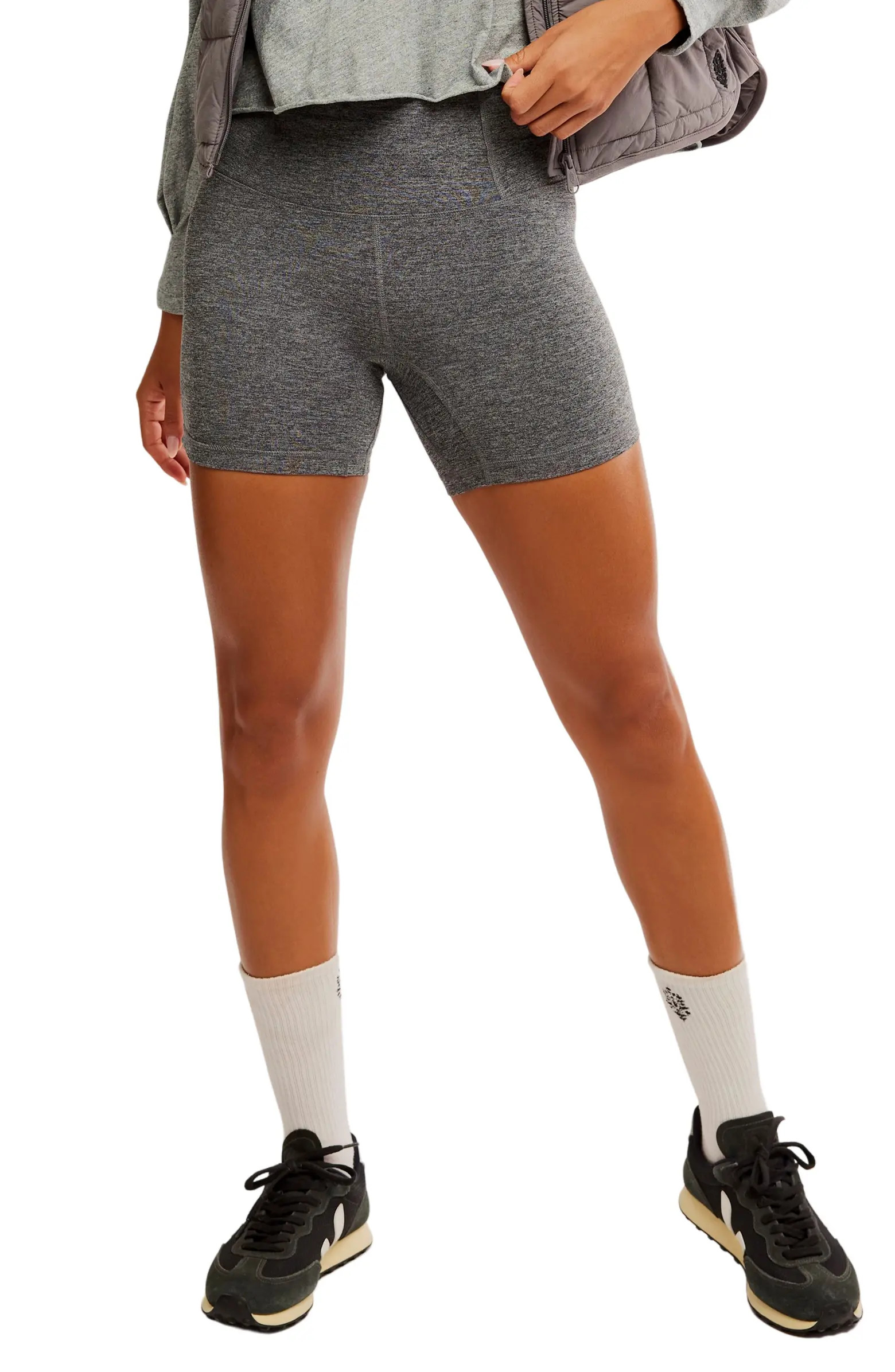 FP Movement Never Better Heathered Bike Shorts | Nordstrom
