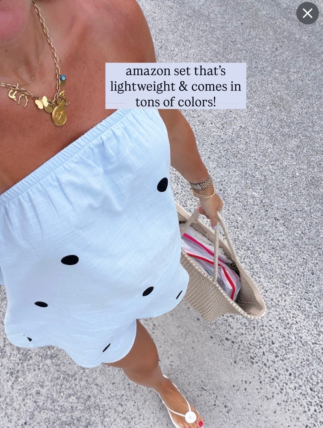 Loving this polka dot set for summer!