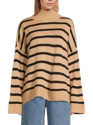 Striped Funnel-Neck Sweater | Saks Fifth Avenue OFF 5TH