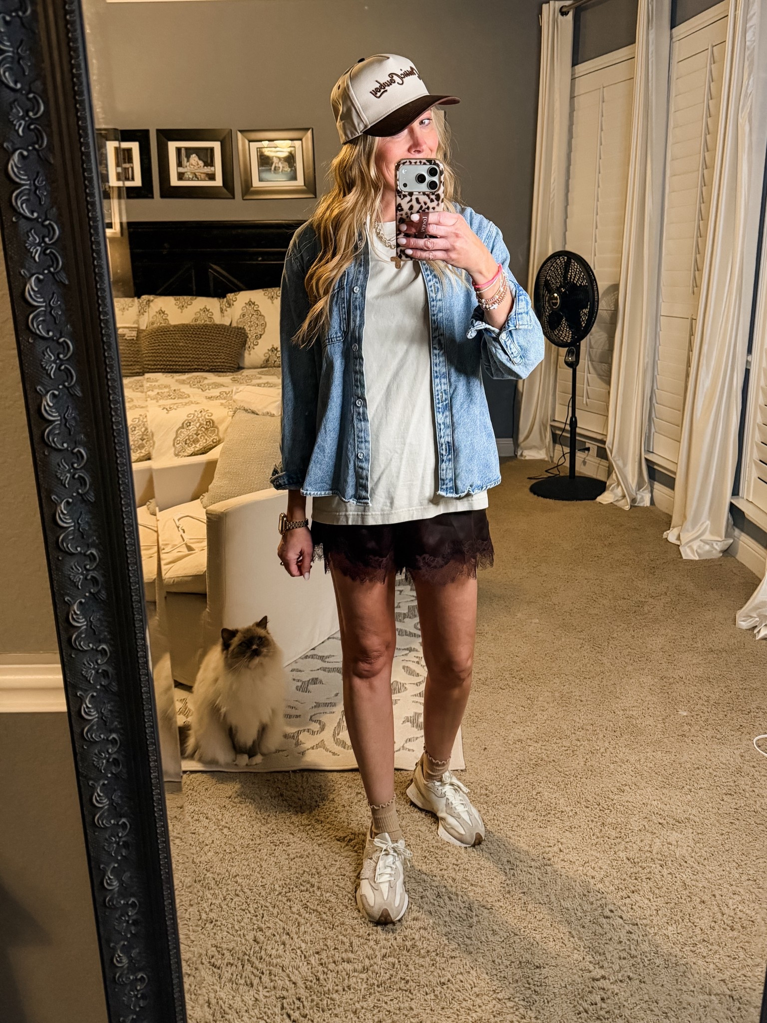 Loving this casual outfit with these lace shirts that can easily be dressed up or worn casually. Wearing a small in both tops and an XS in the shorts. 

Satin shorts | lace shorts | elevated basics | basic tshirt | denim jacket | jean jacket | denim shirt | button down shirt | tennis shoes | sneakers | easy outfit | casual outfit | festival outfit | date night | rodeo outfit | country concert outfit 



#LTKootd #LTKFestival #LTKmomlife