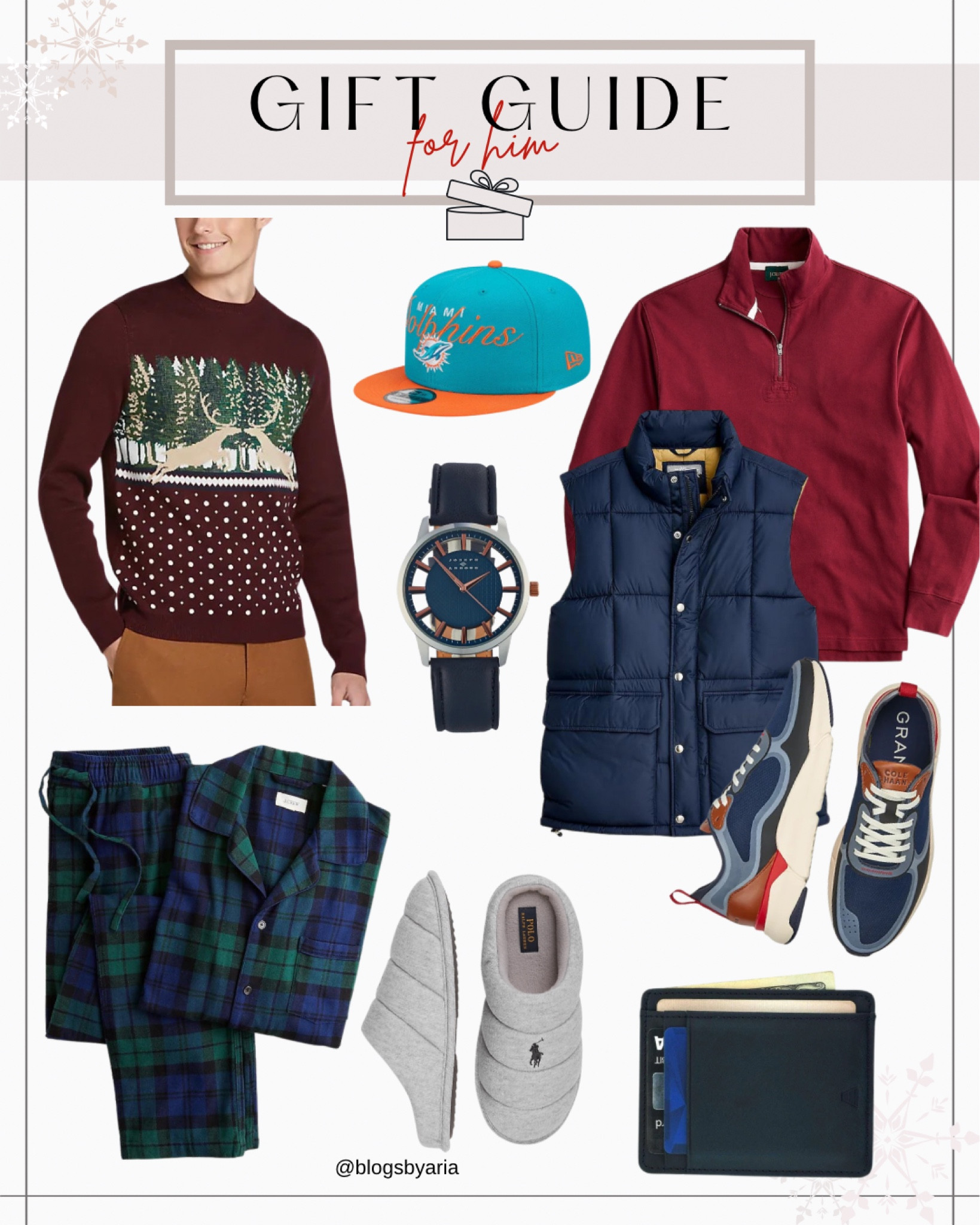 Gift ideas for him. Mens puffer vest, men’s sweater, pajamas for men, men’s slippers, men’s sneakers, men’s watch, men’s wallet, men’s gift ideas 

#LTKmens #LTKSeasonal #LTKGiftGuide